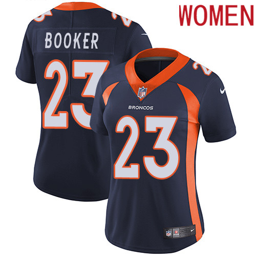 2019 Women Denver Broncos #23 Booker blue Nike Vapor Untouchable Limited NFL Jersey->women nfl jersey->Women Jersey